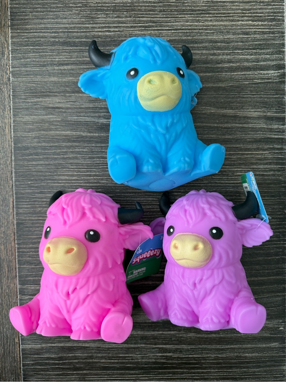 NWT Highland Cow Squishy Toy set of 3 Bundle